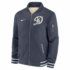 Los Angeles Dodgers City Connect 2026 MLB Authentic Dugout Bomber Jacket Navy - Taass Online