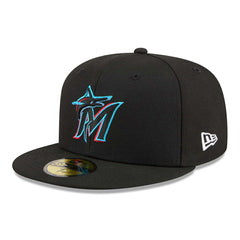 Miami Marlins 2026 Jackie Robinson Day 59FIFTY Fitted Cap Black - Taass sale