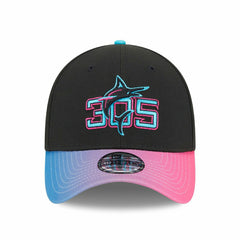 Miami Marlins MLB City Connect New Era 39THIRTY Flex Cap Black - Taass US