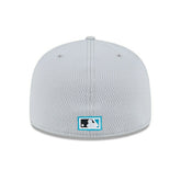 Miami Marlins 2025 MLB Authentic Clubhouse Cooperstown 59FIFTY Fitted Cap Gray - Taass outlet