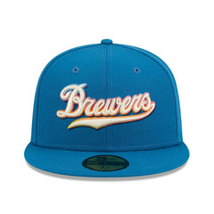 Milwaukee Brewers MLB City Connect Fan Pack 59FIFTY Fitted Cap Blue - Taass discount