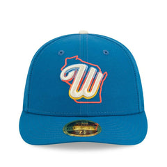 Milwaukee Brewers MLB Authentic City Connect Low Profile 59FIFTY Fitted Cap Blue - Taass US