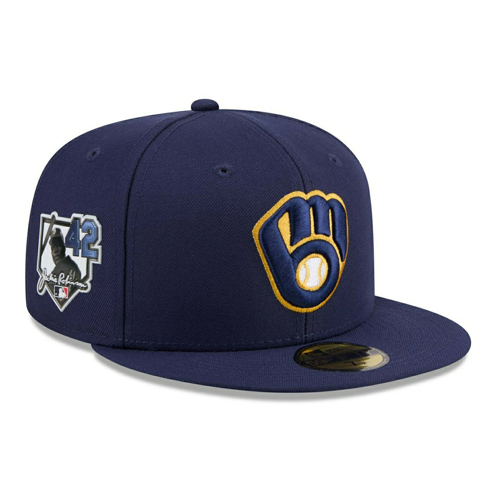 Milwaukee Brewers 2026 Jackie Robinson Day 59FIFTY Fitted Cap Navy - Taass sale