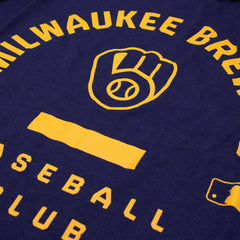 Milwaukee Brewers Early Work 2026 MLB Authentic Tri-Blend T-Shirt Navy - Taass for sale