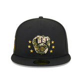 Milwaukee Brewers 2024 MLB Authentic Armed Forces New Era 59FIFTY Fitted Cap - Taass discount