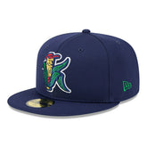 Cedars Rapids Kernels MiLB Batting Practice Authentic 59FIFTY Fitted Cap Navy - Taass for sale