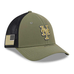 New York Mets 2026 MLB Armed Forces 39THIRTY M-Crown Flex Cap Olive - Taass sale