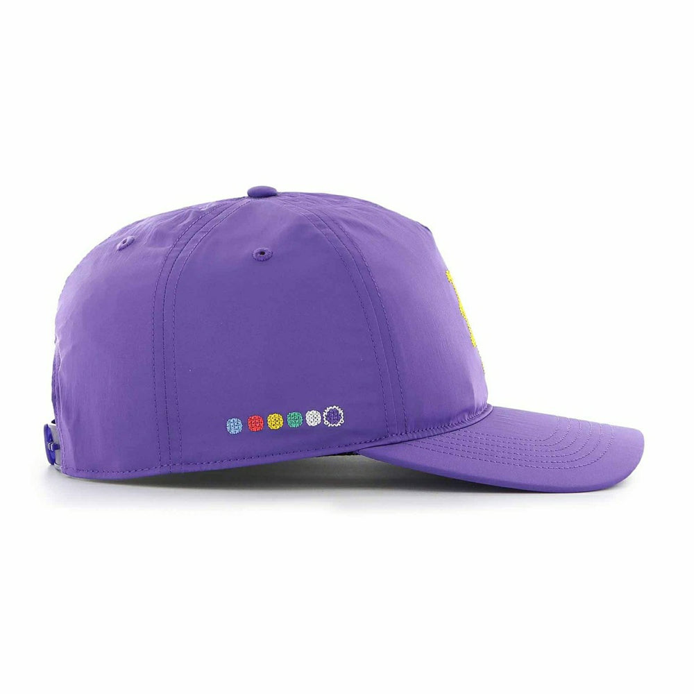 New York Mets Eight Bit Hero Hitch '47 Adjustable MLB Cap Purple - Taass on sale