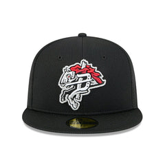 Binghampton Rumble Ponies MiLB Batting Practice Authentic 59FIFTY Fitted Cap Black - Taass US
