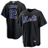 Francisco Lindor #12 New York Mets Nike MLB Jersey Black - Taass outlet