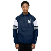New York Yankees MLB Quarter Zip Windbreaker Jacket Navy - Taass sale