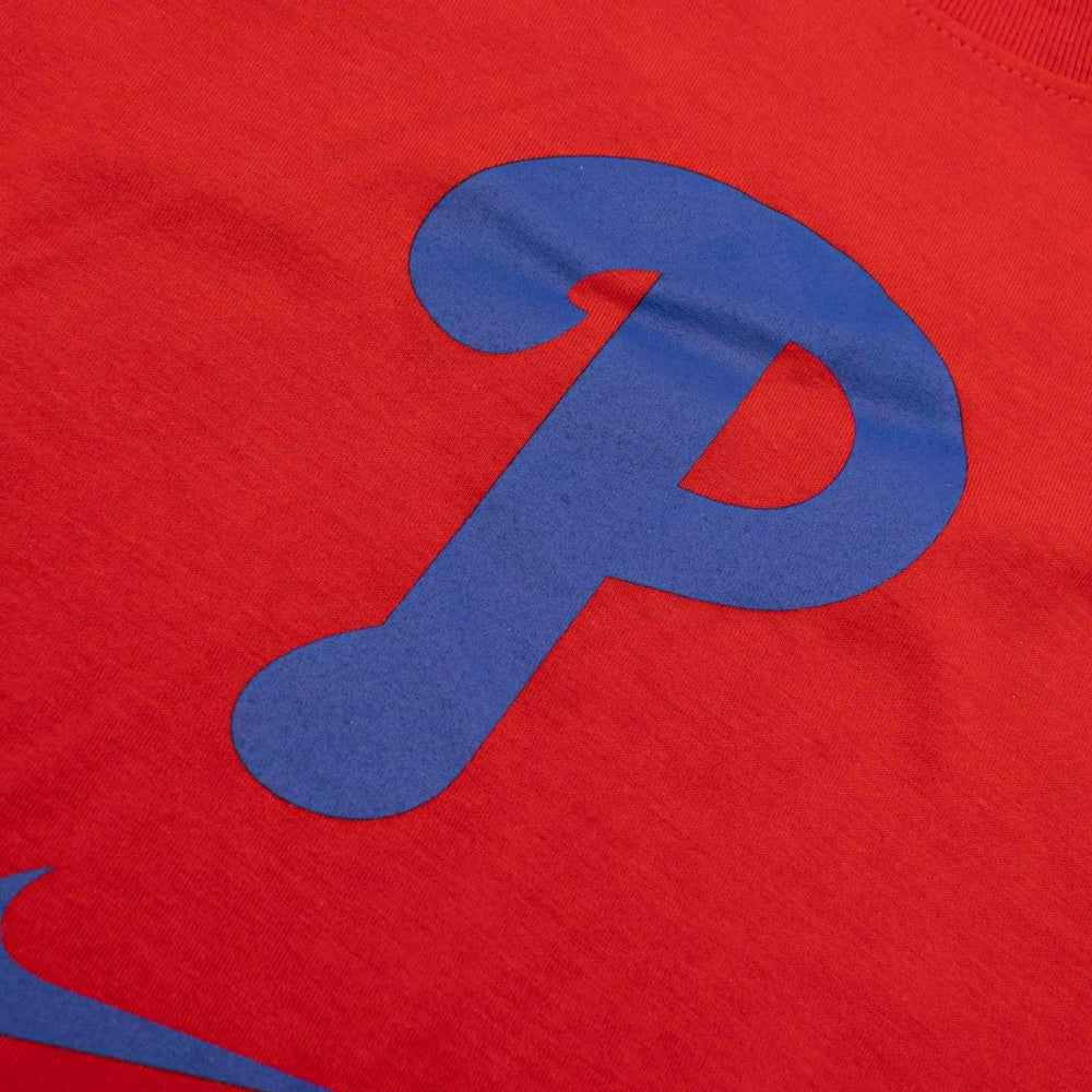 Philadelphia Phillies Early Work 2025 MLB Authentic Nike Tri-Blend T-Shirt Red - Taass for sale