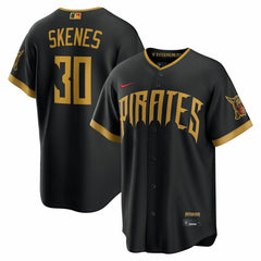 Paul Skenes #30 Pittsburgh Pirates 2026 City Connect Stadium MLB Trikot Black - Taass discount