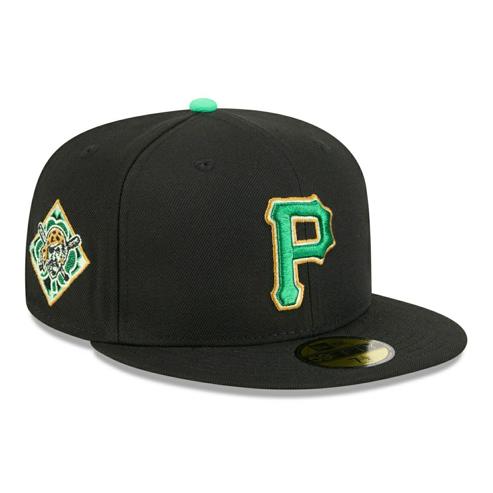 Pittsburgh Pirates 2026 St. Patrick's Day MLB Authentic 59FIFTY Cap Black - Taass discount