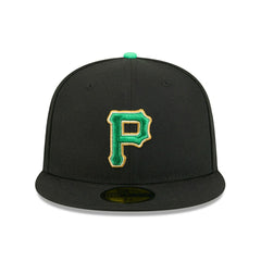 Pittsburgh Pirates 2026 St. Patrick's Day MLB Authentic 59FIFTY Cap Black - Taass discount