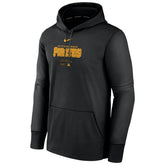 Pittsburgh Pirates 2024 MLB Authentic Practice Nike Therma Hoodie Black - Taass discount