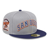 San Diego Padres Pivot Mesh Crown New Era 59FIFTY Fitted MLB Cap - Taass sale