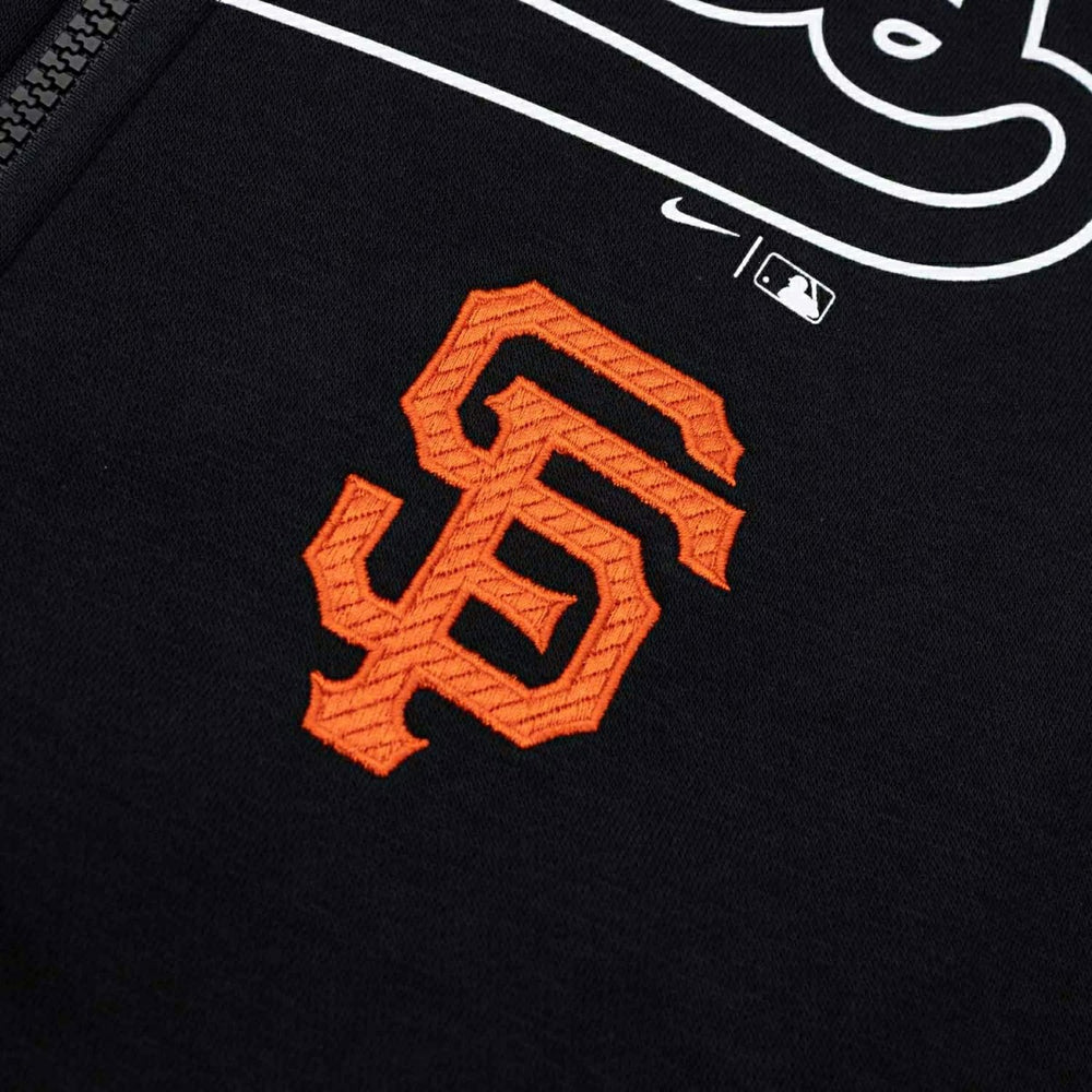 San Francisco Giants Knockout Script MLB Full-Zip Hoodie Black - Taass on sale