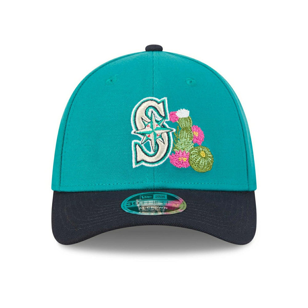 Seattle Mariners 2026 MLB Spring Training 39THIRTY M-Crown Flex Cap Teal - Taass sale