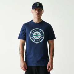Seattle Mariners Team Logo New Era MLB T-Shirt Navy - Taass outlet