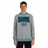 Seattle Mariners Throwback MLB Crew Sweatshirt Gray - Taass outlet