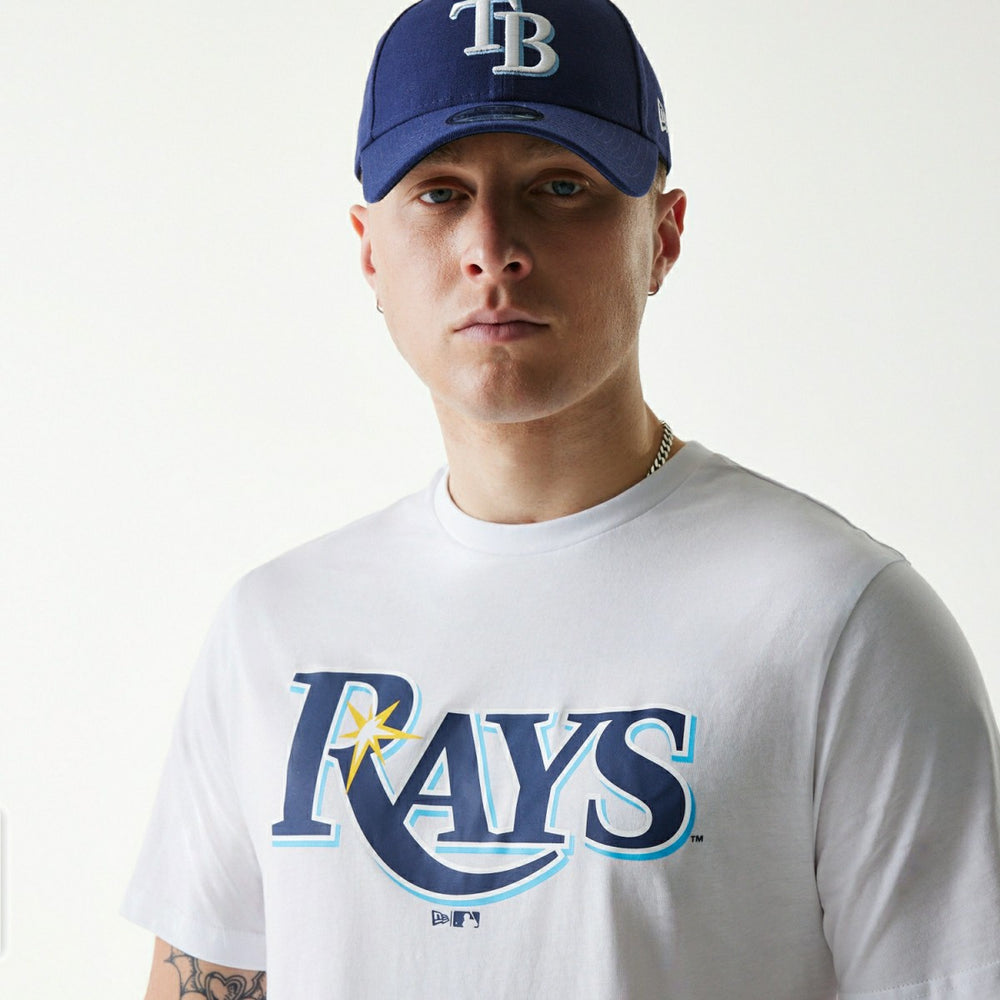 Tampa Bay Rays Team Logo New Era MLB T-Shirt White - Taass outlet