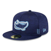 Tampa Bay Rays 2024 MLB Clubhouse New Era 59FIFTY Fitted Cap Navy - Taass for sale