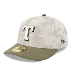 Texas Rangers 2025 MLB Authentic Armed Forces Pre-Curved 59FIFTY Fitted Cap - Taass Online