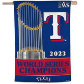 Texas Rangers 2023 World Series Champions Banner Flag - Taass Online