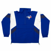 Toronto Blue Jays MLB Quarter Zip Windbreaker Jacket Blue - Taass Online