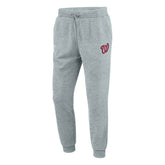 Washington Nationals Logo Fanatics MLB Jogger Sweatpants Gray - Taass Online