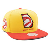 Atlanta Hawks Georgia Insider Mitchell & Ness Snapback NBA Cap - Taass on sale
