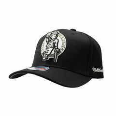 Boston Celtics Monochrome Classic Red Stretch-Snap NBA Cap Black - Taass US