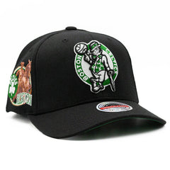 Boston Celtics Custom Patch Classic Red Stretch Snapback Cap Schwarz - Taass Online