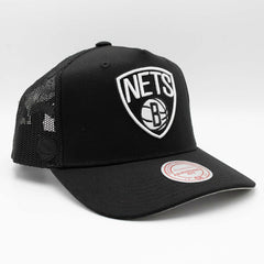 Brooklyn Nets Mitchell & Ness Monogram NBA Trucker Cap Black - Taass US