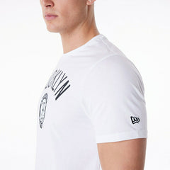 Brooklyn Nets Team Logo New Era NBA T-Shirt White - Taass US