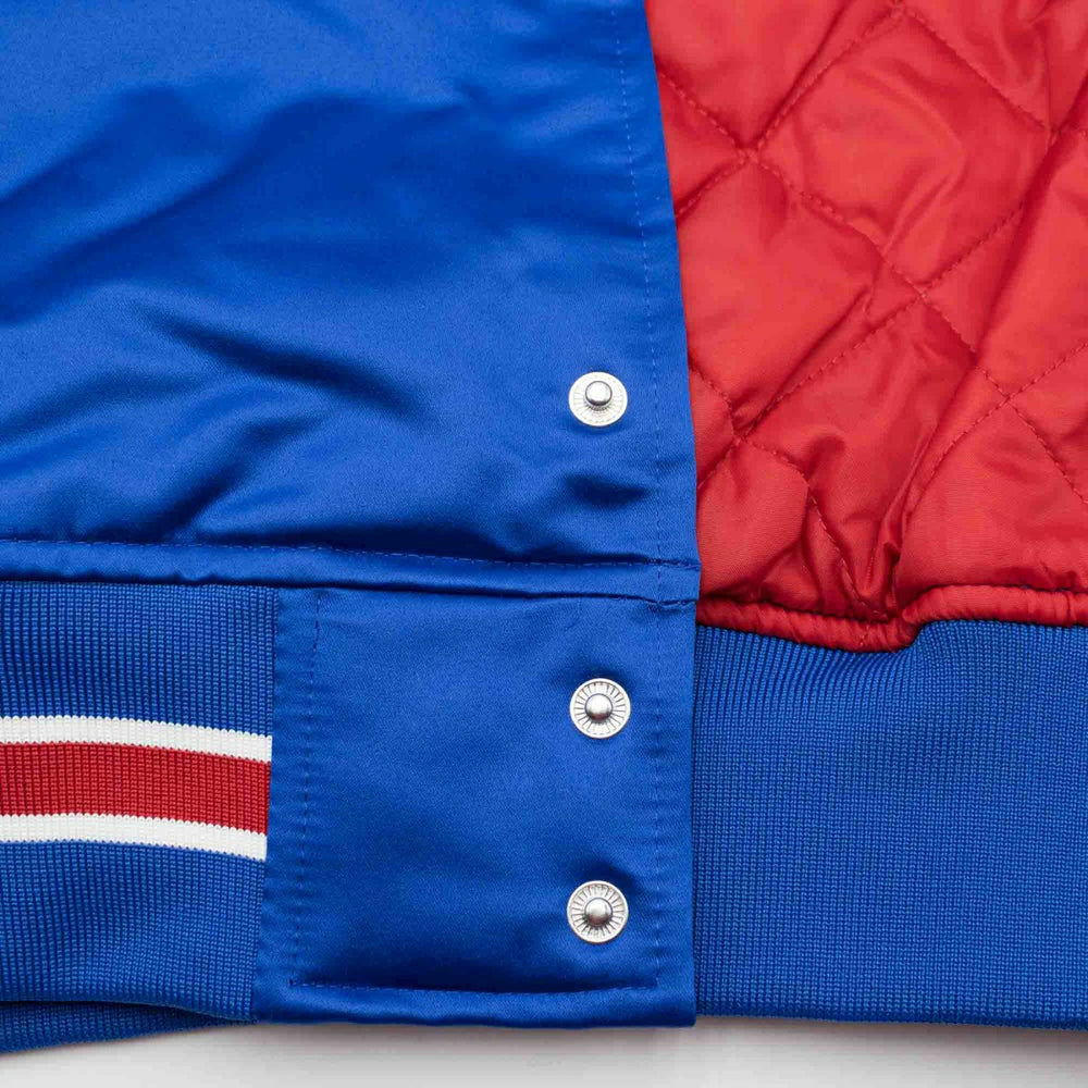 New Jersey Nets Mitchell & Ness Heavyweight Satin NBA Jacket - Taass sale