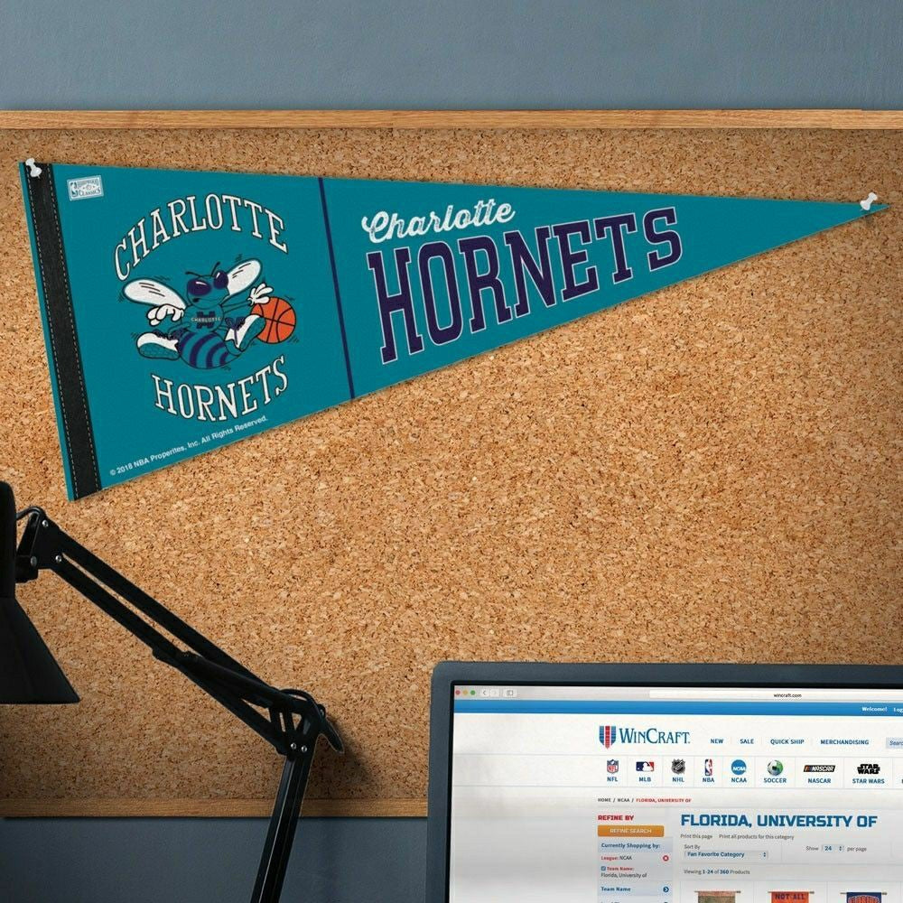 Charlotte Hornets Hardwood Classics Premium NBA Pennant - Taass outlet