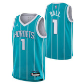 Lamelo Ball #1 Charlotte Hornets Jordan Swingman NBA Jersey Teal (YOUTH) - Taass US