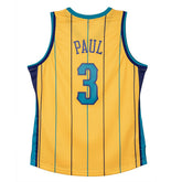 Chris Paul #3 New Orleans Hornets 2010-11 Mitchell & Ness Swingman NBA Jersey Yellow - Taass Online