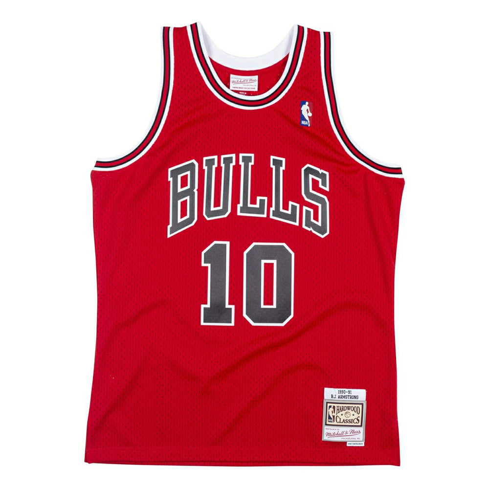 B.J. Armstrong #10 Chicago Bulls 1990-91 Swingman NBA Jersey Red - Taass US
