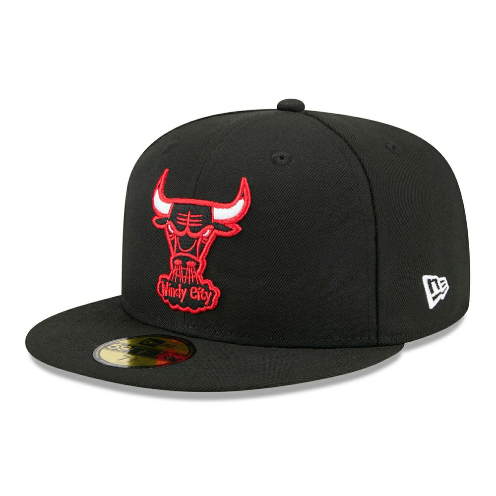 Chicago Bulls 1960-1970 Hardwood Classics 59FIFTY Fitted Cap Black - Taass discount