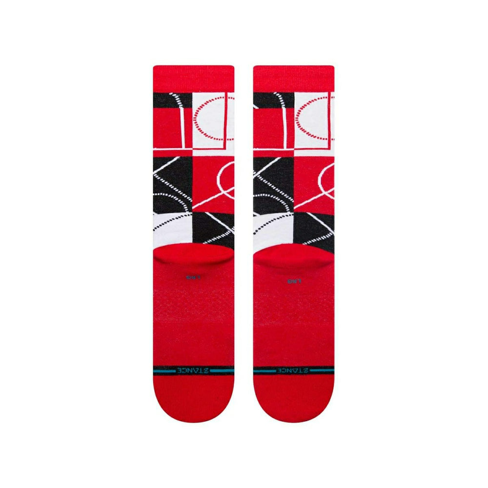 Chicago Bulls Zone Stance NBA Crew Socks - Taass Online