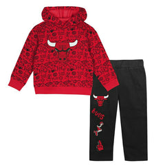 Chicago Bulls Toddler Give & Go NBA Hoodie Sweatpants Set - Taass sale