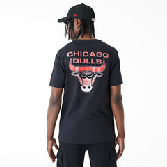 Chicago Bulls Holographic New Era NBA T-Shirt Black - Taass on sale