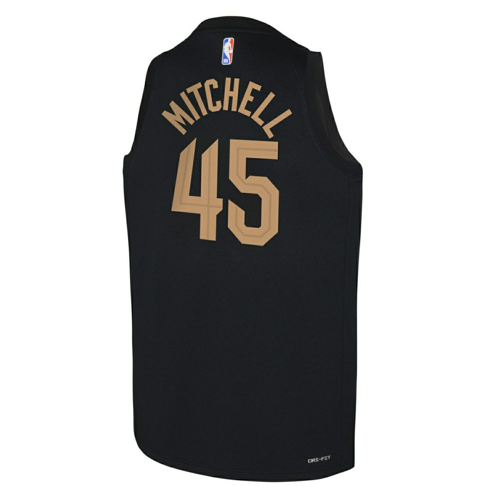 Donovan Mitchell #45 Cleveland Cavaliers Statement Swingman NBA Jersey Black (YOUTH) - Taass on sale