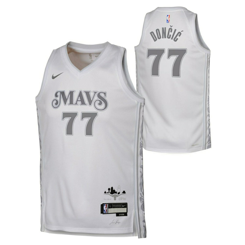 Luka Doncic #77 Dallas Mavericks 2024-25 City Edition Nike Swingman NBA Jersey (YOUTH) - Taass Online