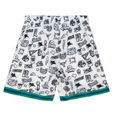 Dallas Mavericks Doodle Mitchell & Ness Swingman NBA Shorts - Taass discount