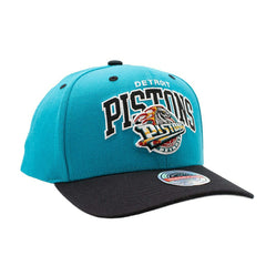 Detroit Pistons Team Arch Classic Red Stretch-Snap NBA Cap Green Teal - Taass Online