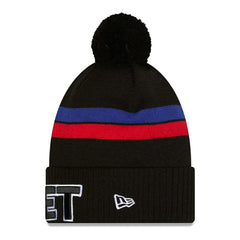 Detroit Pistons 2025-26 NBA Statement Edition Knit Hat Black - Taass Online